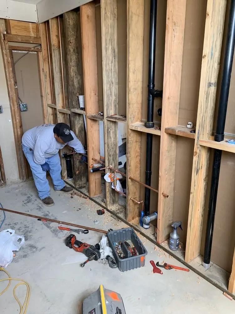 Commercial rough-in plumbing for Trenchless Sewer Repair in Boles Home